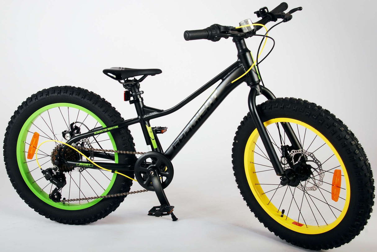 Bicycle per bambini a gradiente Vlatare - Boys - 20 pollici - Verde giallo nero - 6 velocità - Collezione Prime