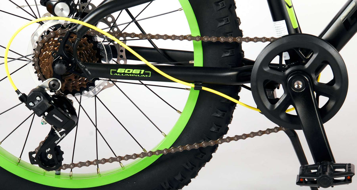 Bicycle per bambini a gradiente Vlatare - Boys - 20 pollici - Verde giallo nero - 6 velocità - Collezione Prime