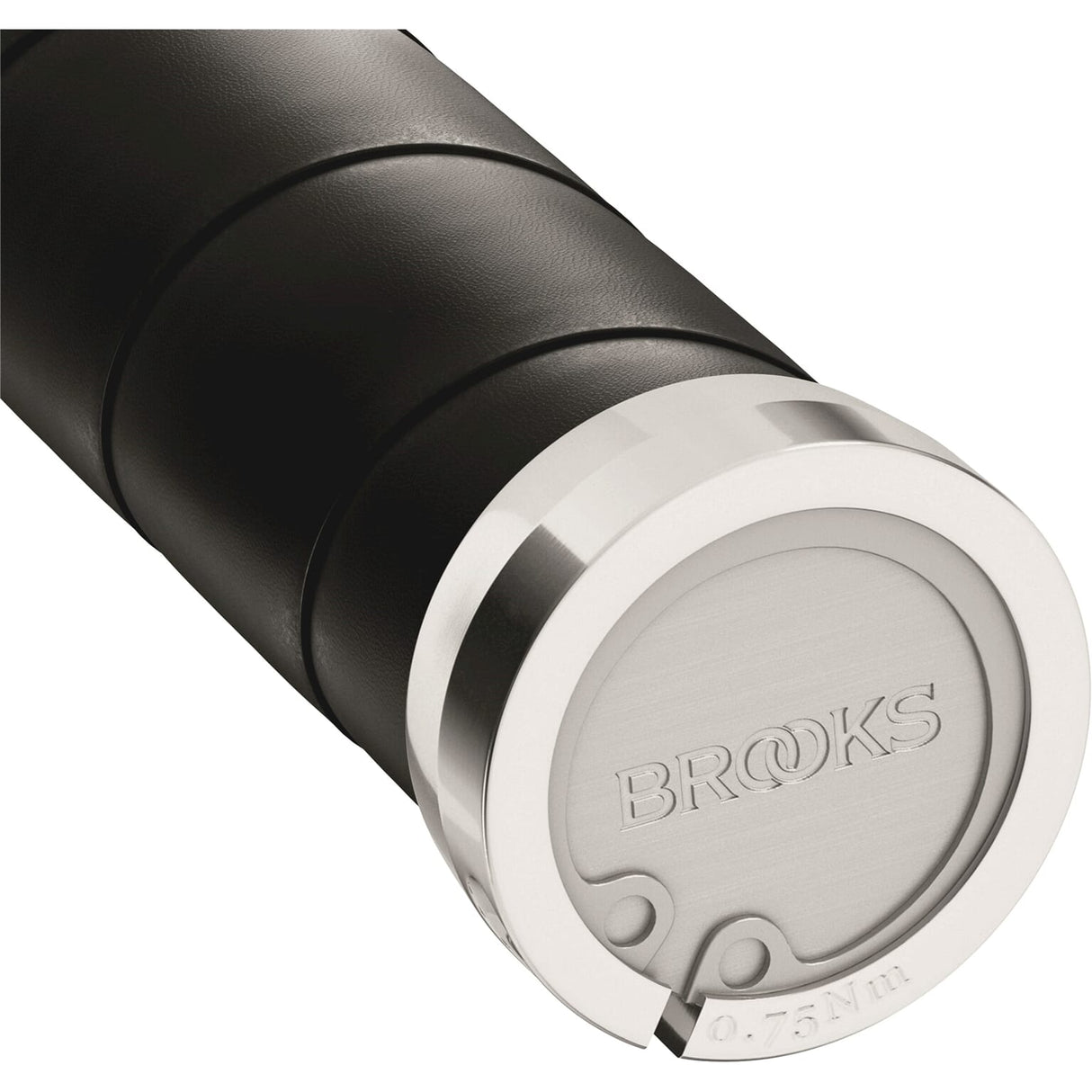 Brookove ročaje vitke usnjene ročaje 100 130 mm črno