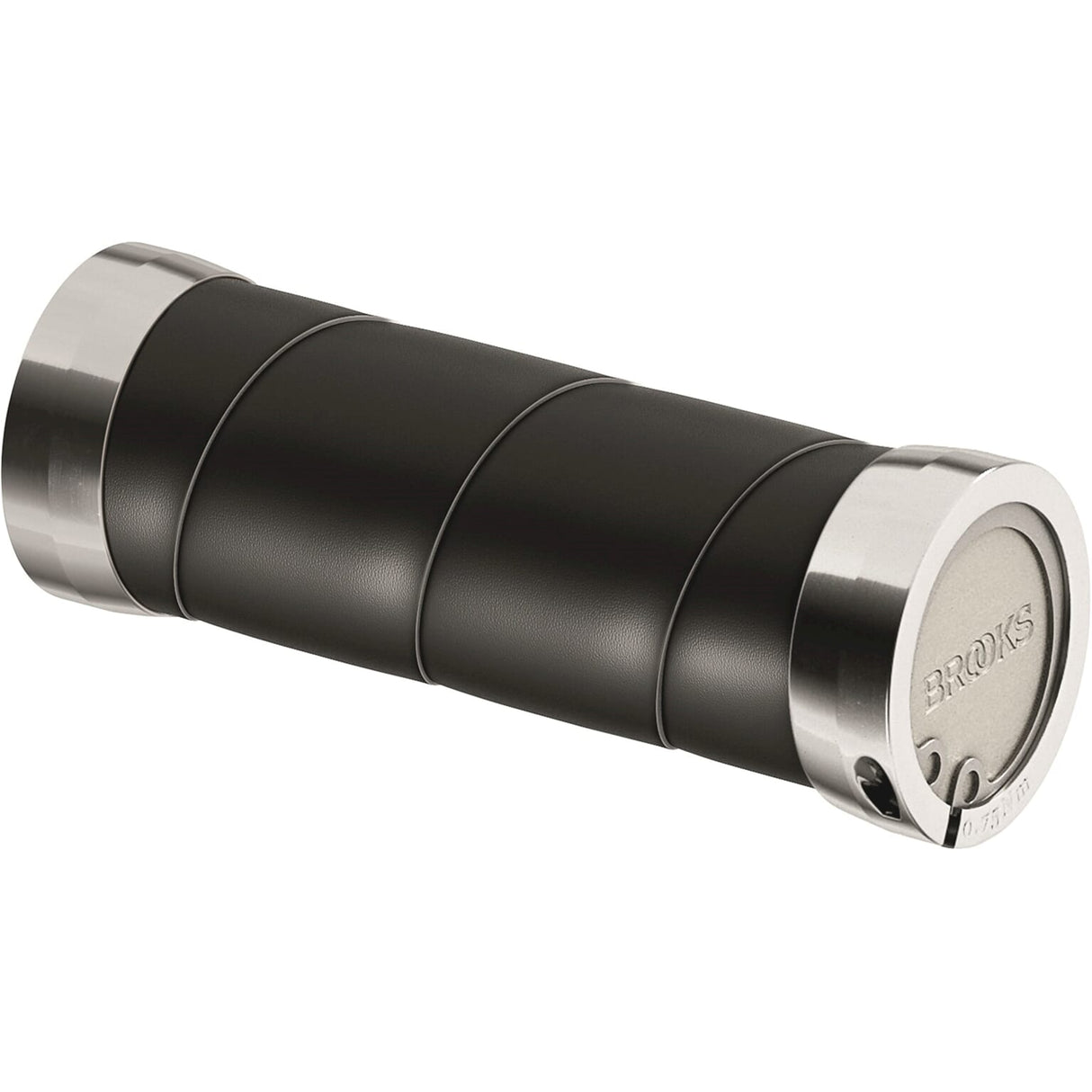 Brookove ročaje vitke usnjene ročaje 100 mm črne