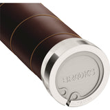 Brook's Hands Slender Leather Grips 100 130mm a hnědá
