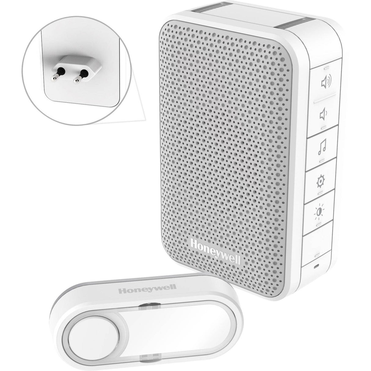 Honeywell DC313SP2 Wireless plug-in doorbell with volume rule