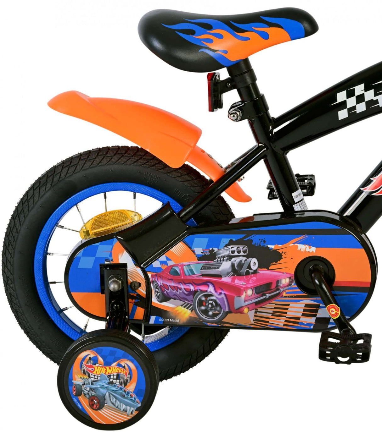 Heiße Räder 12 Fahrrad Schwarz Orange Blau 31256