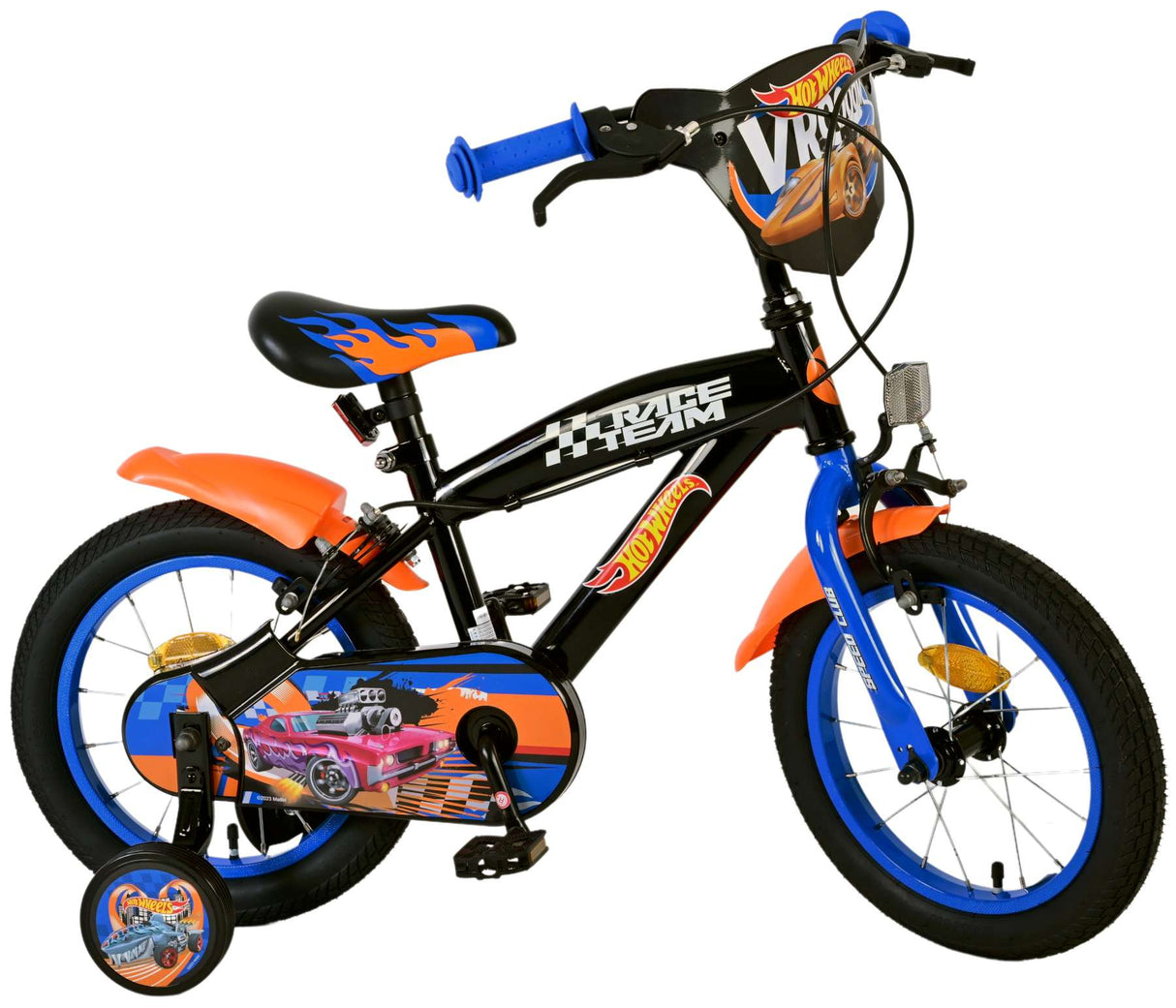 Heiße Räder Kinderbike Jungen 14 Zoll schwarz zwei Handbremsen