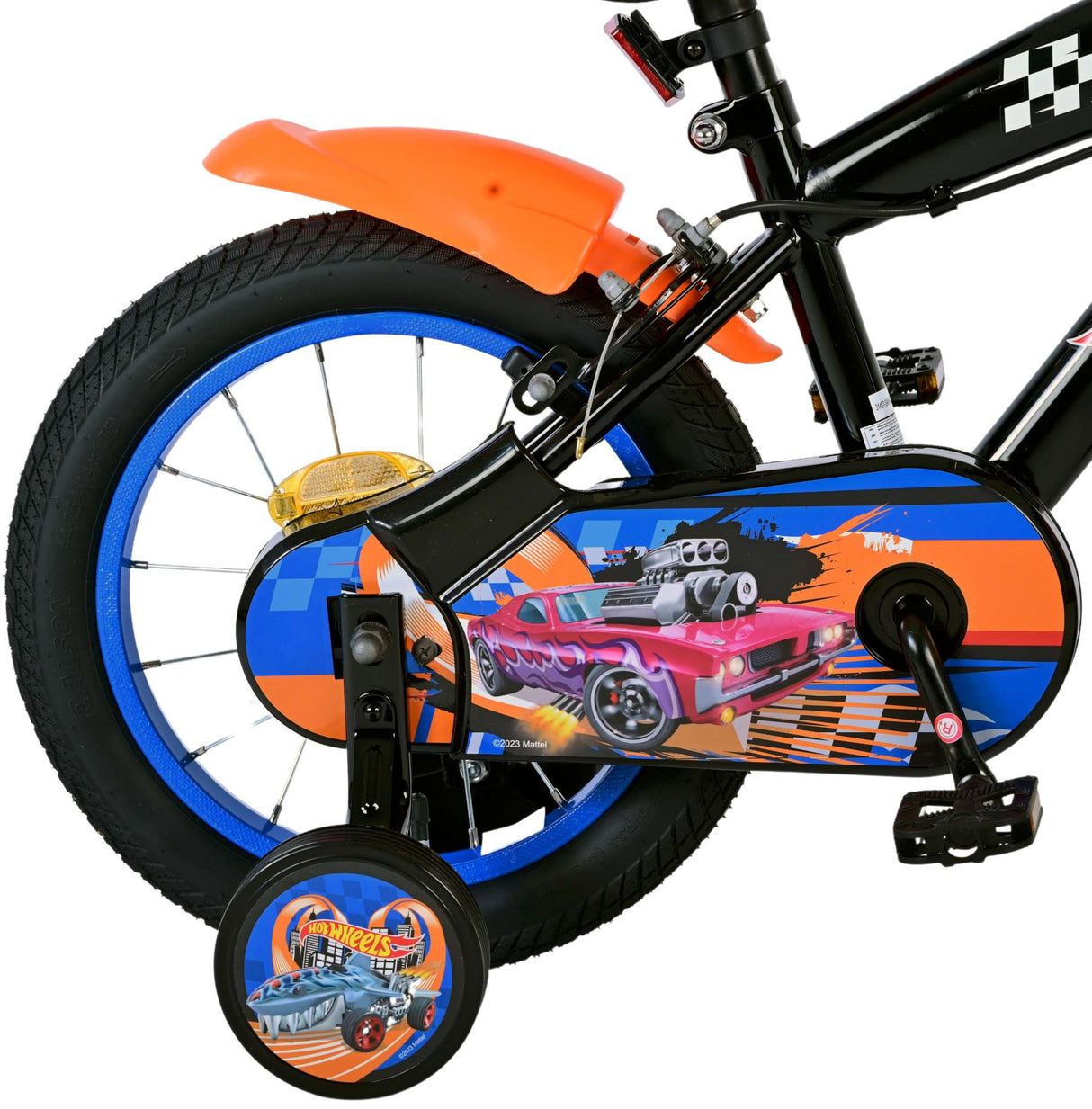 Heiße Räder Kinderbike Jungen 14 Zoll schwarz zwei Handbremsen