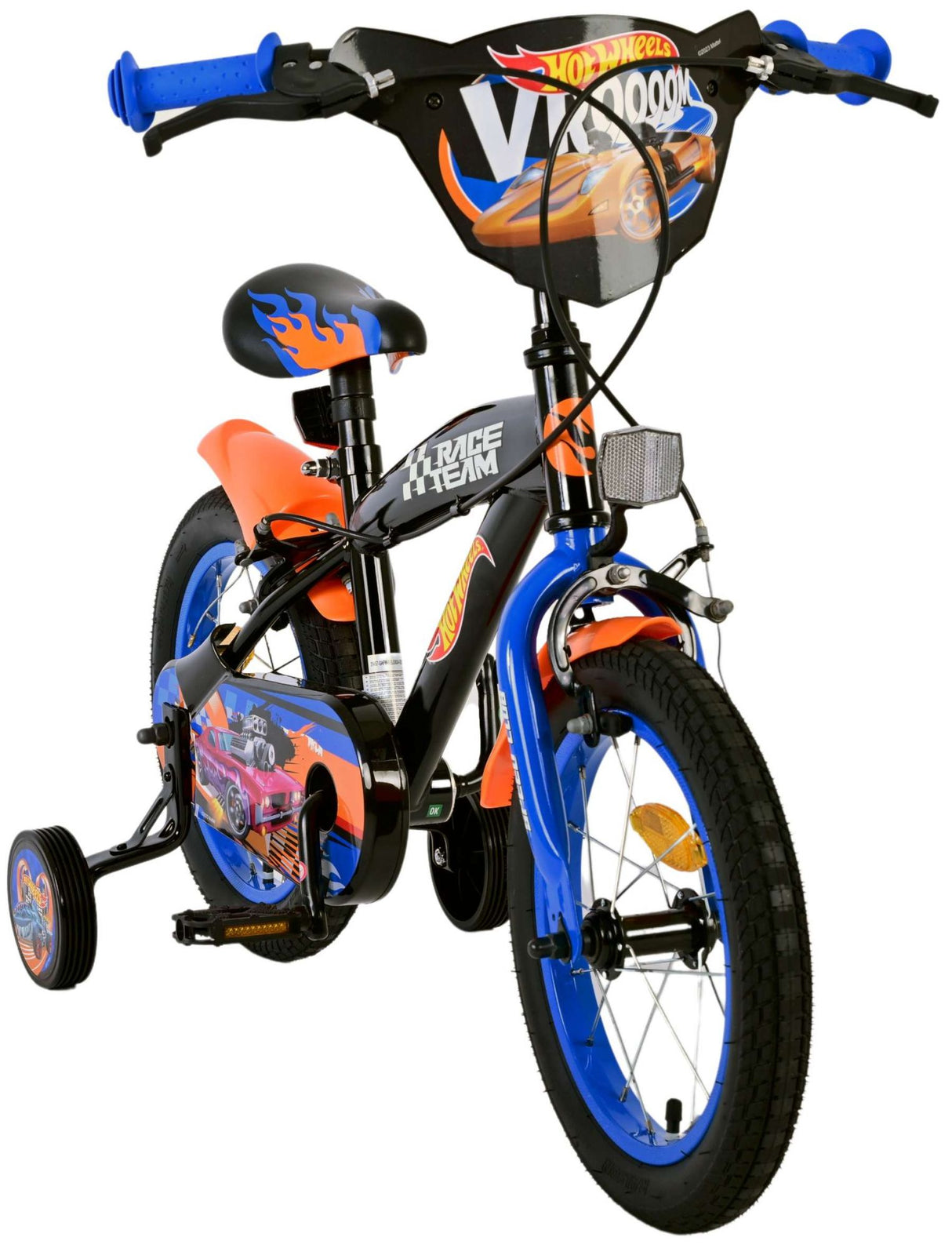 Heiße Räder Kinderbike Jungen 14 Zoll schwarz zwei Handbremsen
