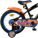 Hot Wheels 16 tommer cykel sort orange blå 31656