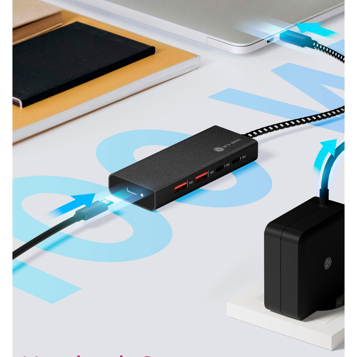 Basella gelida 4-alimentazione Hub con USB-C 3.2 Gen 2