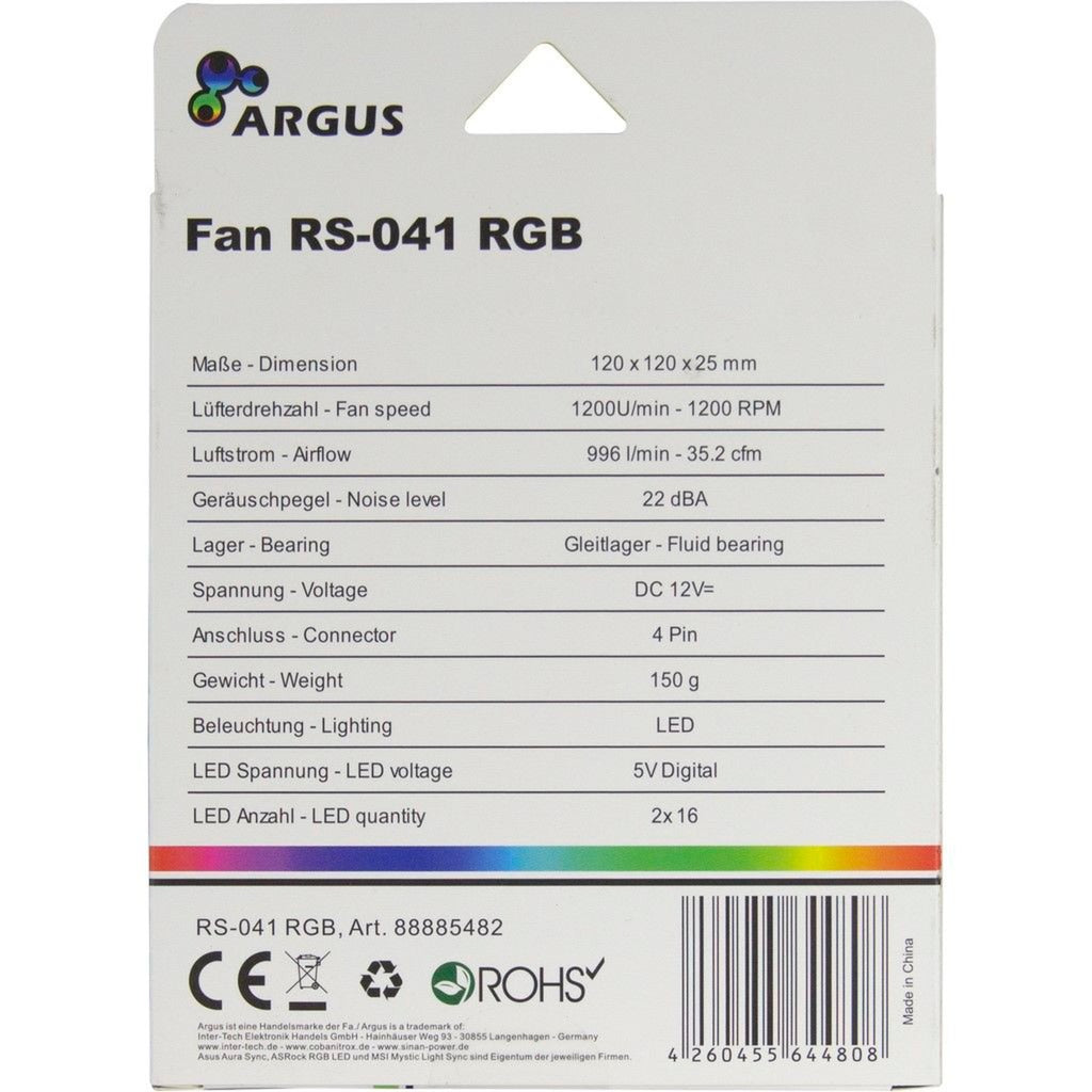 Argus entre tecnología RS-041 RGB