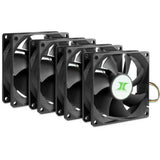 Inter-tech IPC-viftesett 80 mm