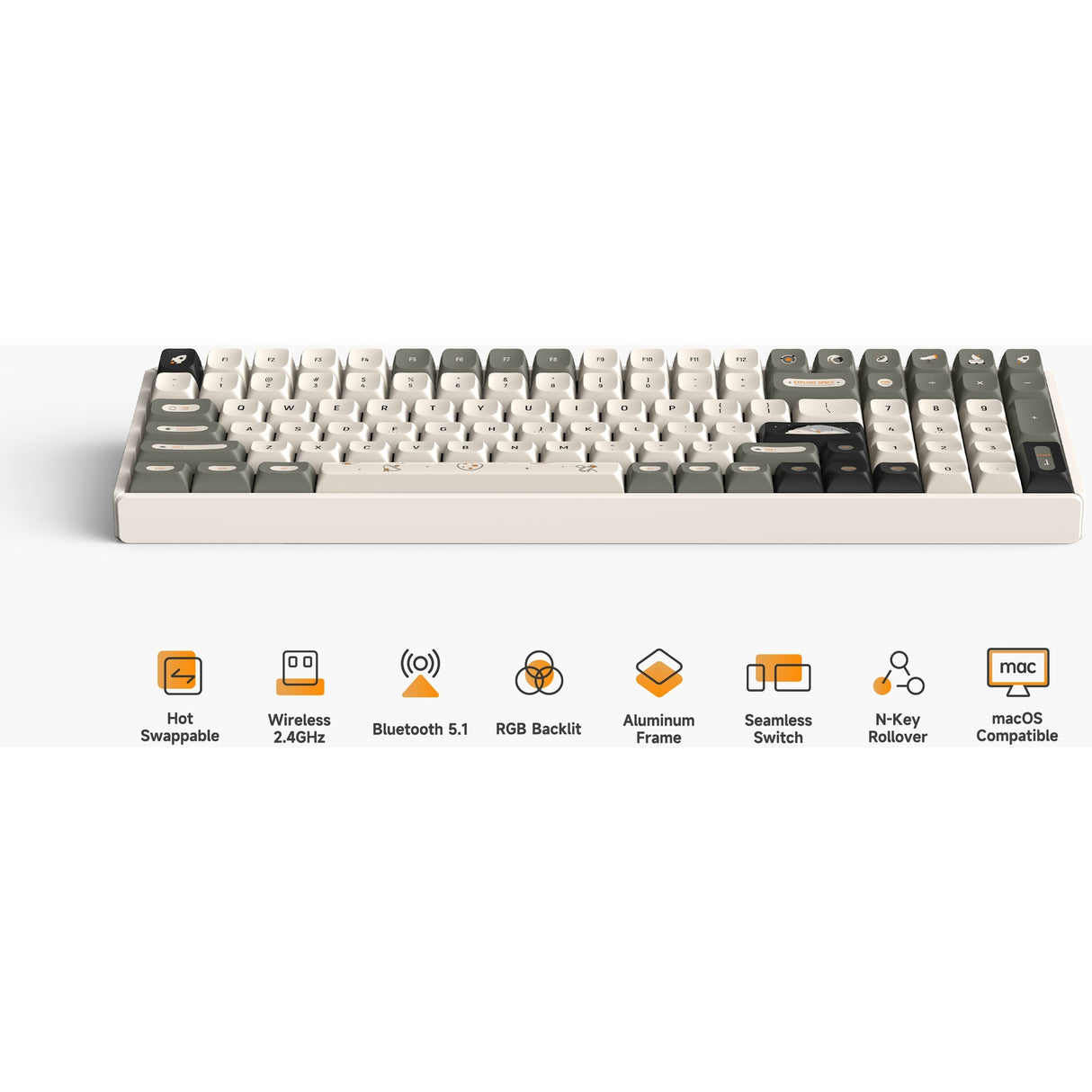 Iqunix F97 Hitchhiker Teclado mecánico inalámbrico