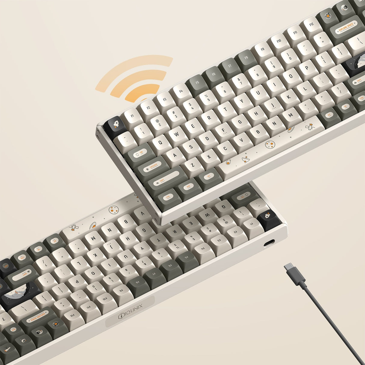Iqunix F97 Hitchhiker Teclado mecánico inalámbrico