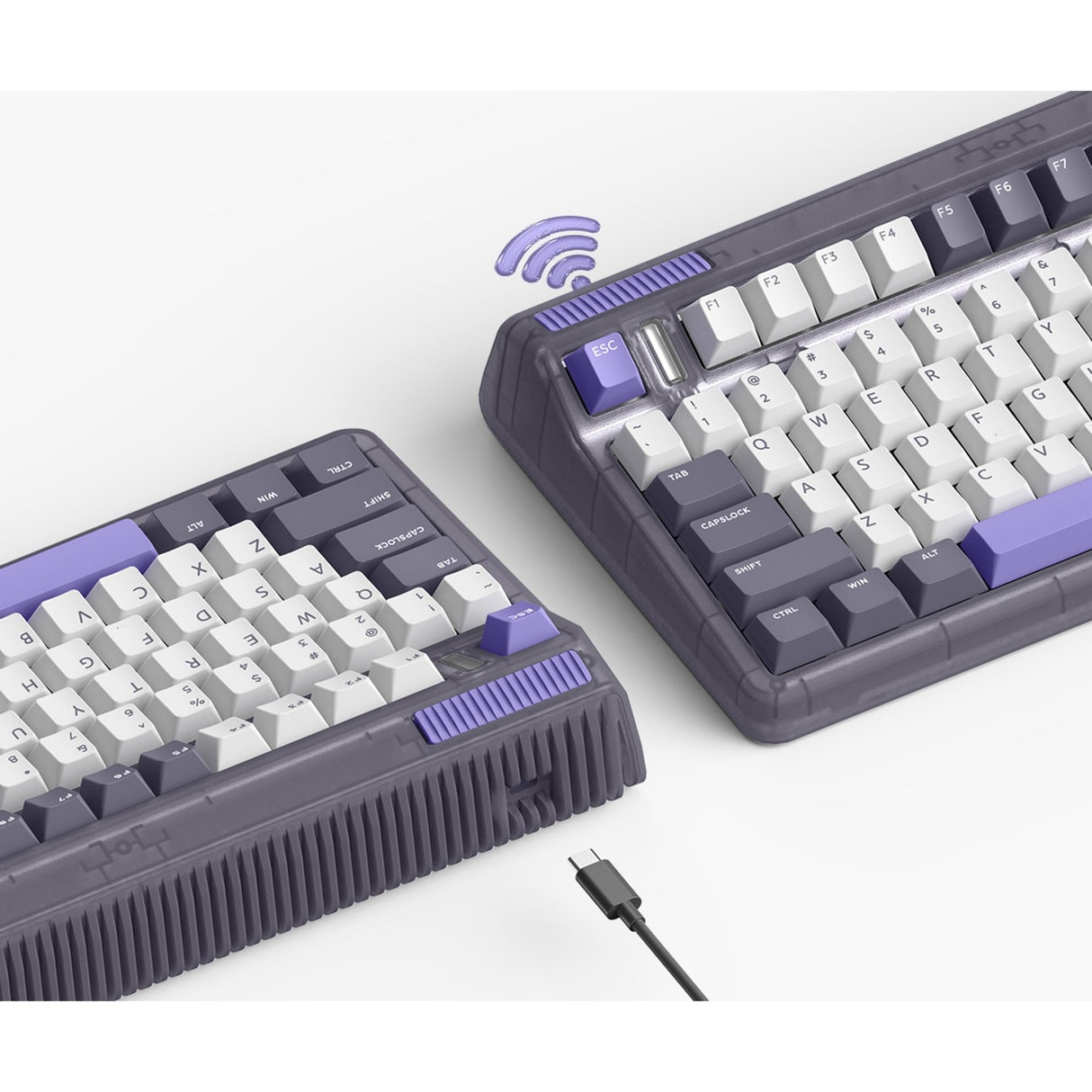 Bezdrátová mechanická klávesnice IQunix OG80 LAVANDIN