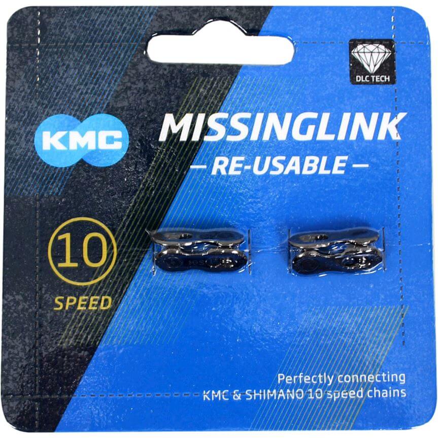 KMC MissingLink 10 DLC - 10 -peed Chain Connecteur, 5,88 mm, noir