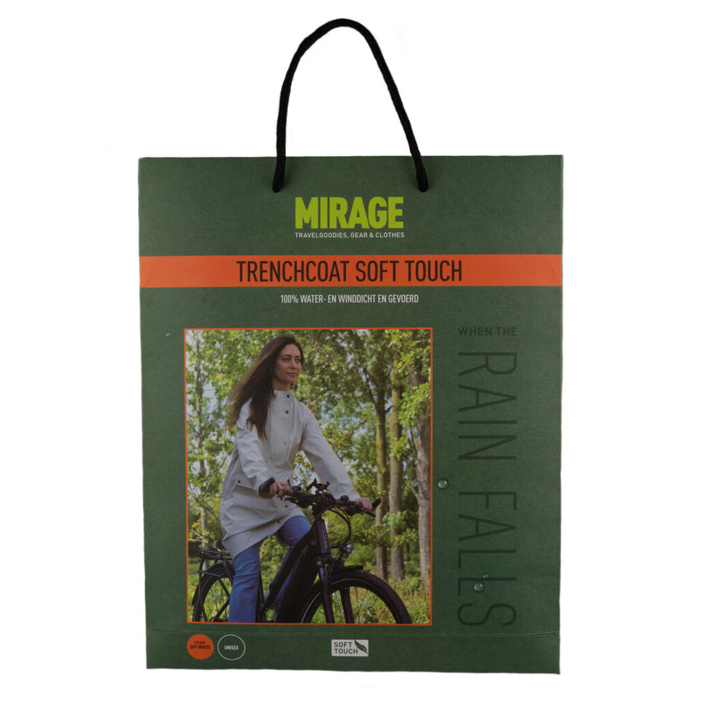 Mirage raincoat Rainfall Trenchcoat - Size XL - Made from Polyester Soft Touch - Off White