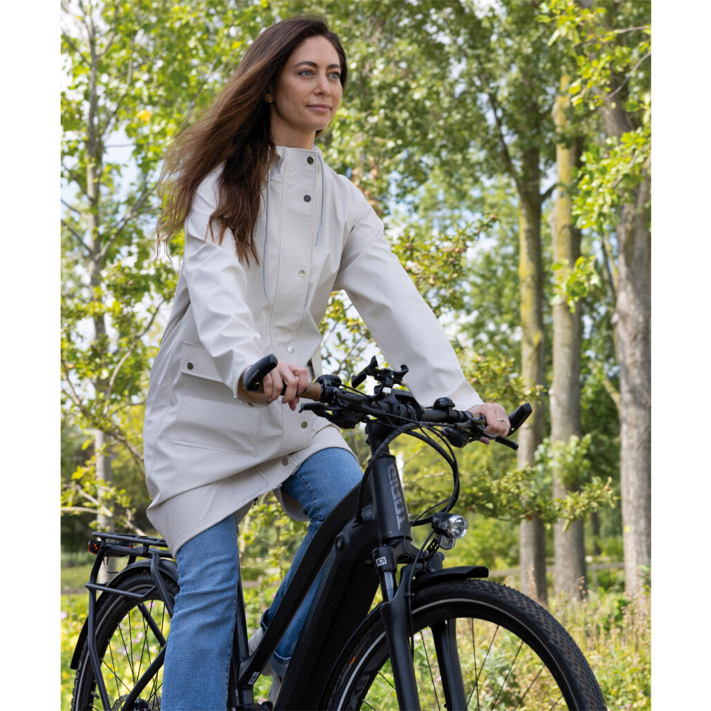 Mirage raincoat Rainfall Trenchcoat - Size XL - Made from Polyester Soft Touch - Off White