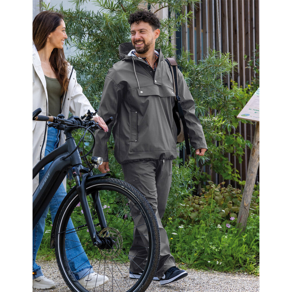 Mirage Raincoat Rainfall Closed Jacket - Size M - Made from Polyester Soft Touch - Earl Gray