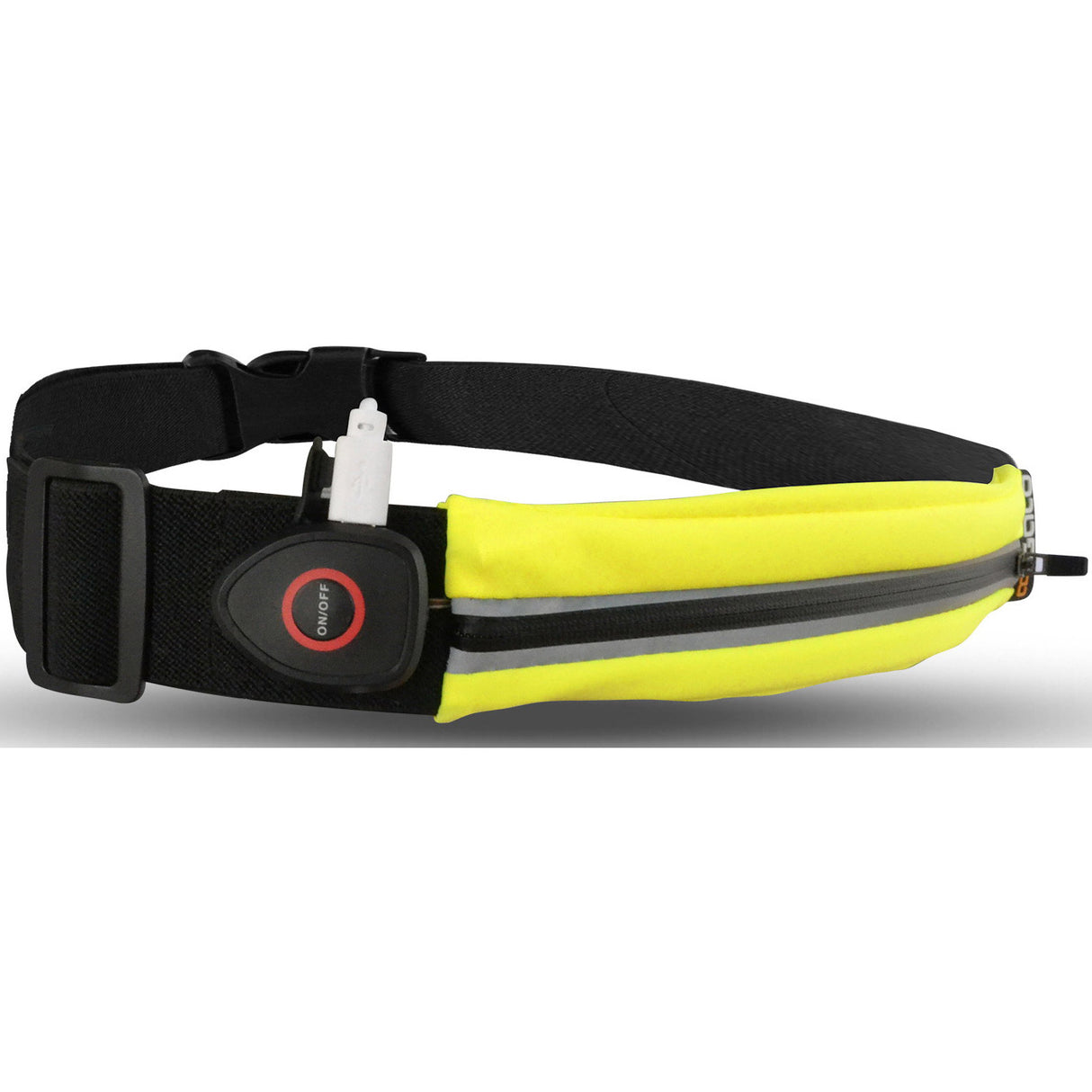 Outwet gato sport usb ceinture LED imperméable néon jaune unie