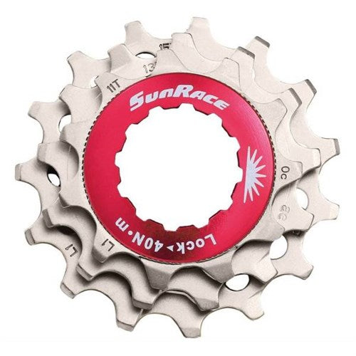 Shimano sunrace sluitring met kransjes 12v 11 13 15t zilver