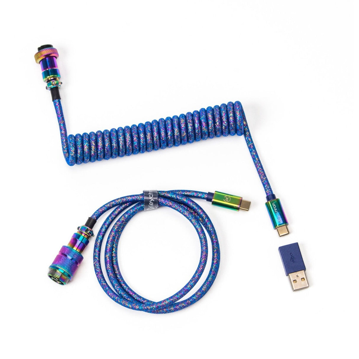 Cable de aviador en espiral de KeyCron USB-C 3.2 Gen 1