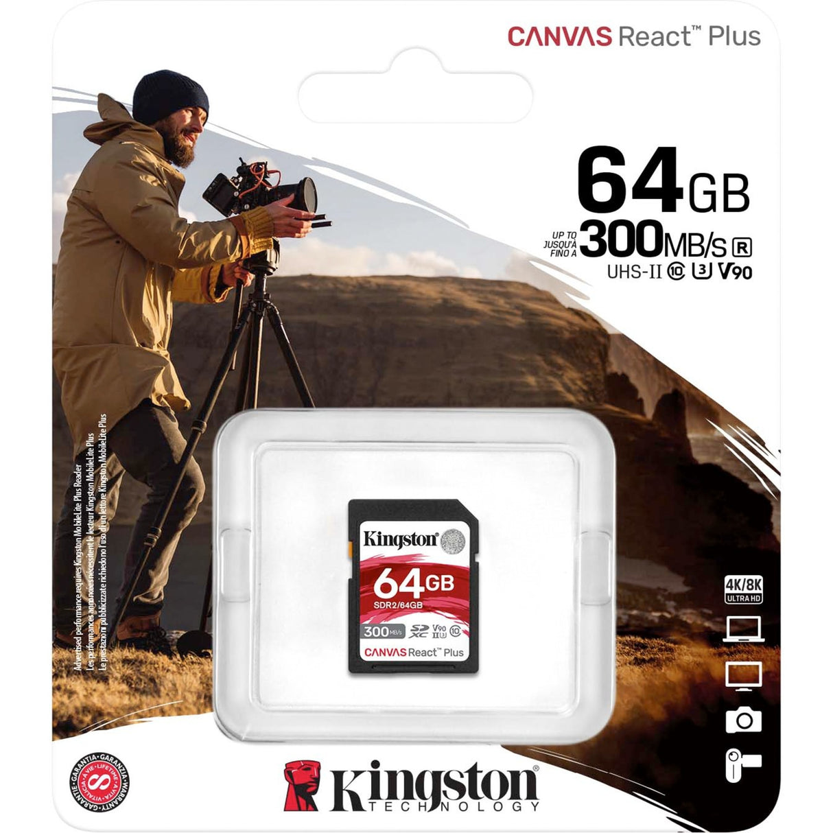 Kingson Canvas reagéiere plus 64 GB SDXC
