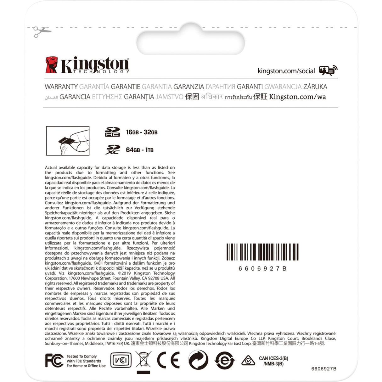 Kingson Canvas wielt plus SDXC 128 GB