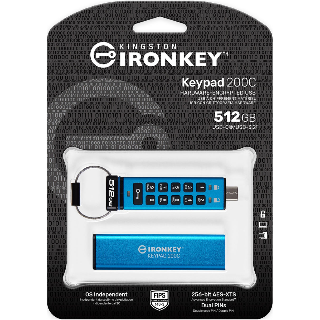 Kingston Ironkey Keypad 200 512 Go