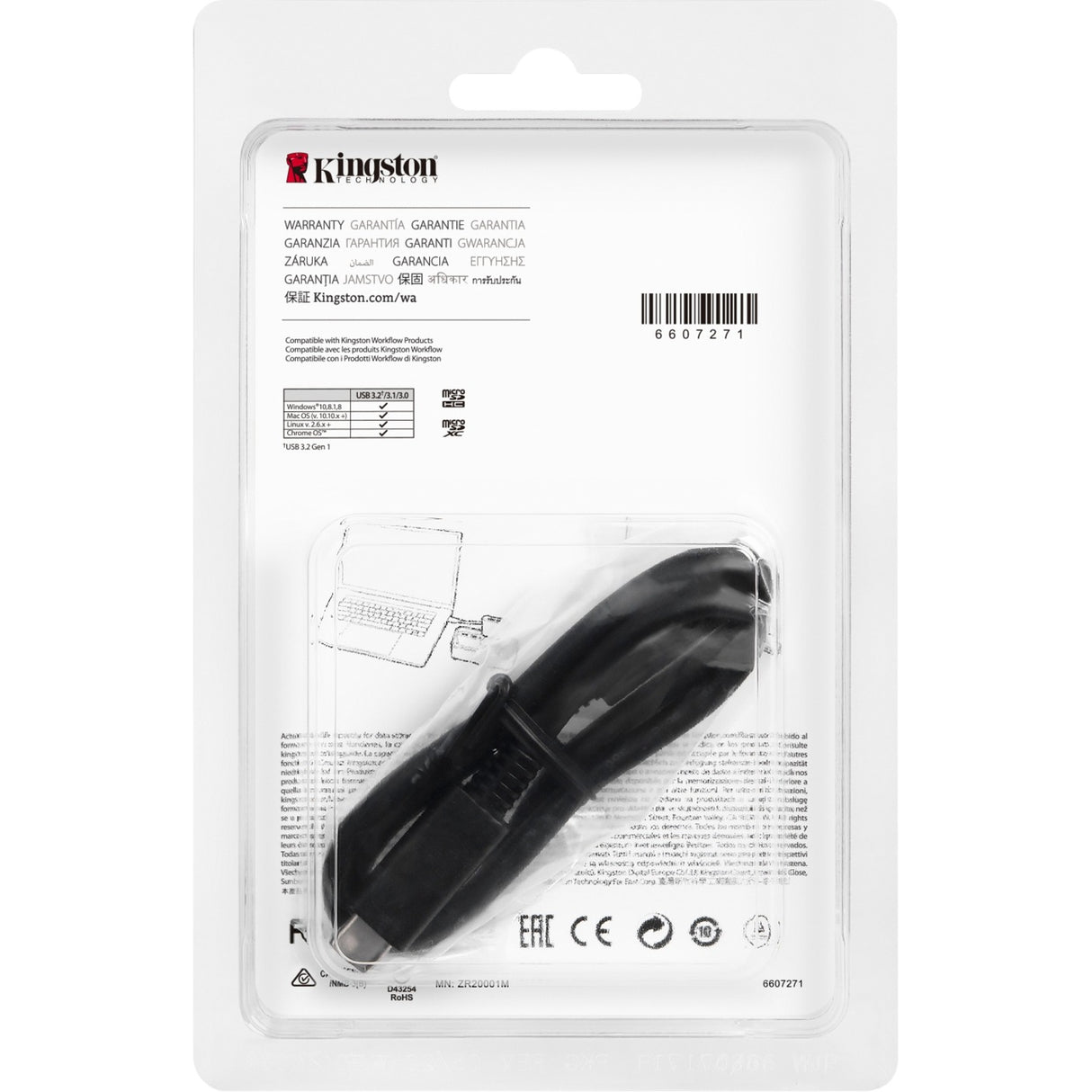 Kingston Workflow microSD čtečka
