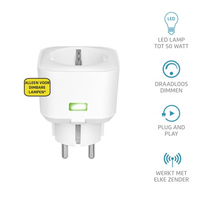 Click click ACC-2550-LD Compact Socket Dimmer (250W)