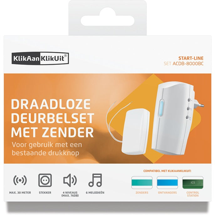 Fare clic su Fare set di campanelli wireless plug-in ACDB-8000BC con trasmissione