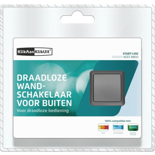 Klickt op Klickt op Agst-8800 Wireless Wandschalter