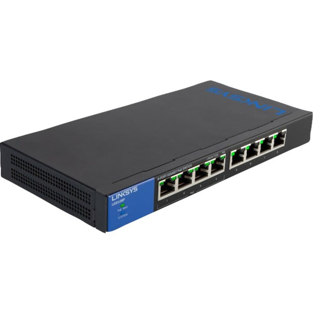 LINKSYS LINKSYS LGS108P Un -spravovaný přepínač Poe+