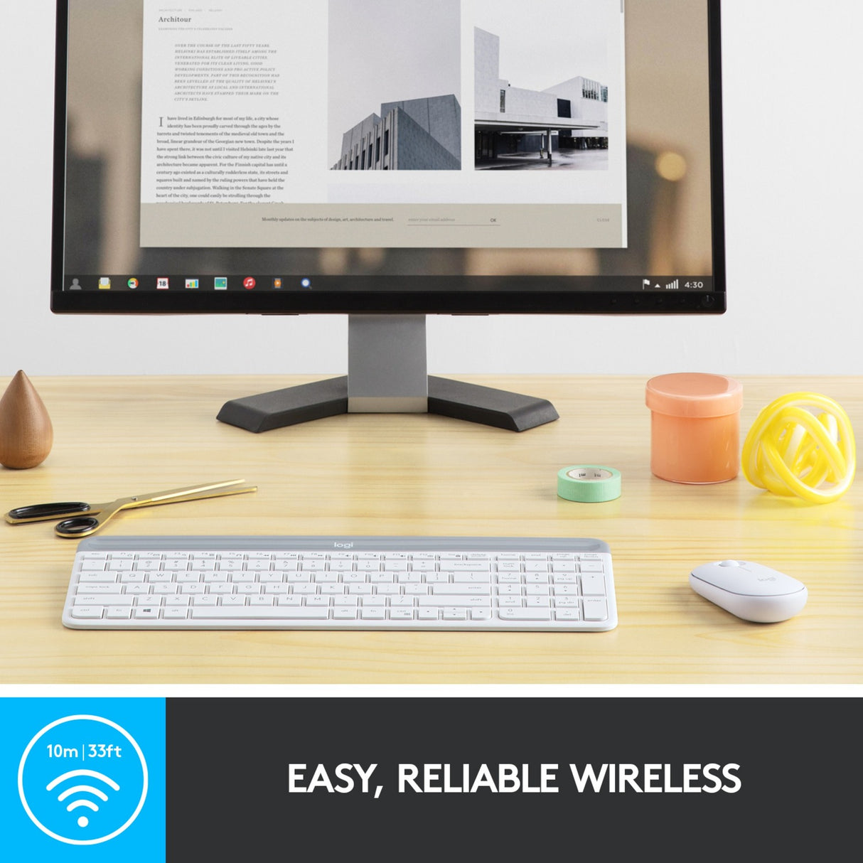 Logitech MK470 Slim Wireless Keyboard und Mauskombination