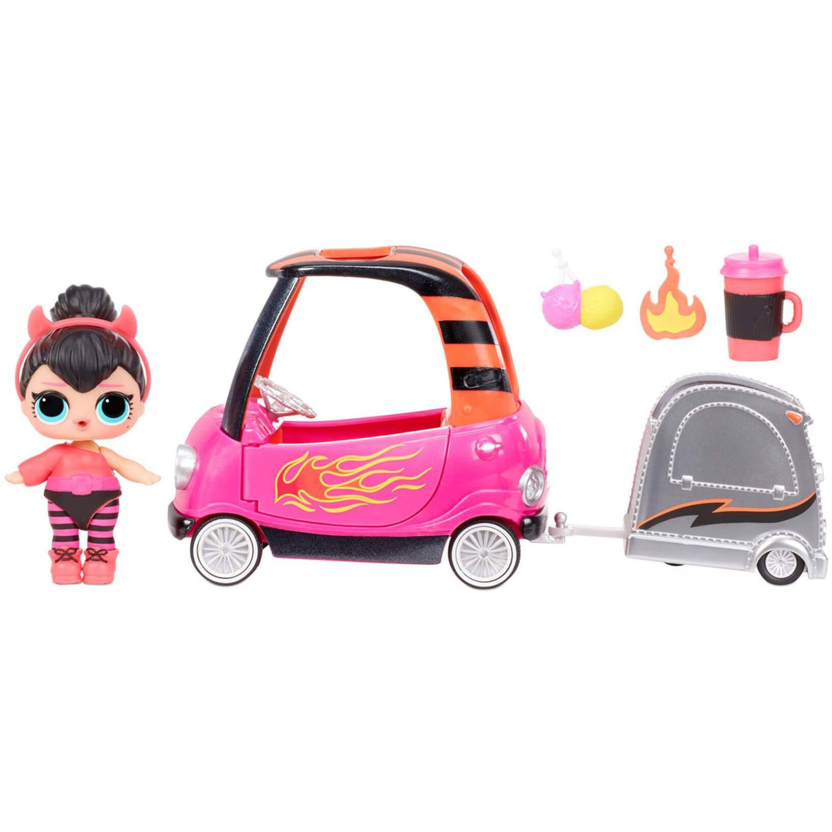 MGA zabavno presenečenje! Pohištvo z lutko BB Auto Sho