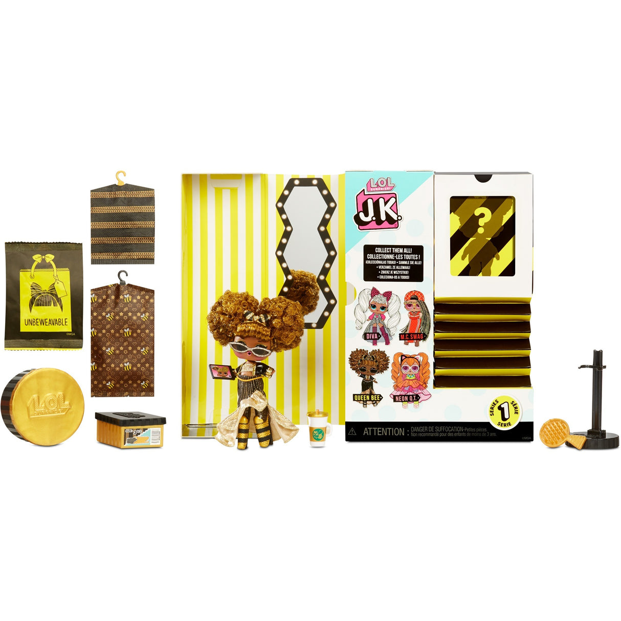 MGA zabavno presenečenje! J.K. Mini-Modepop Queen Bee