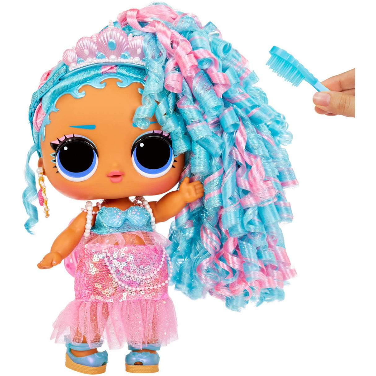¡Sorpresa de entretenimiento de MGA! Muñeca para el cabello para el cabello del bebé -