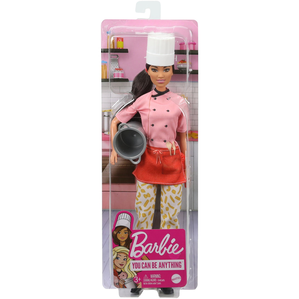 Chef de pasta de muñeca de muñeca mattel