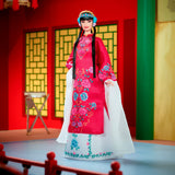 Mattel Signature Lunar New Year Pop in roten Blumengewa