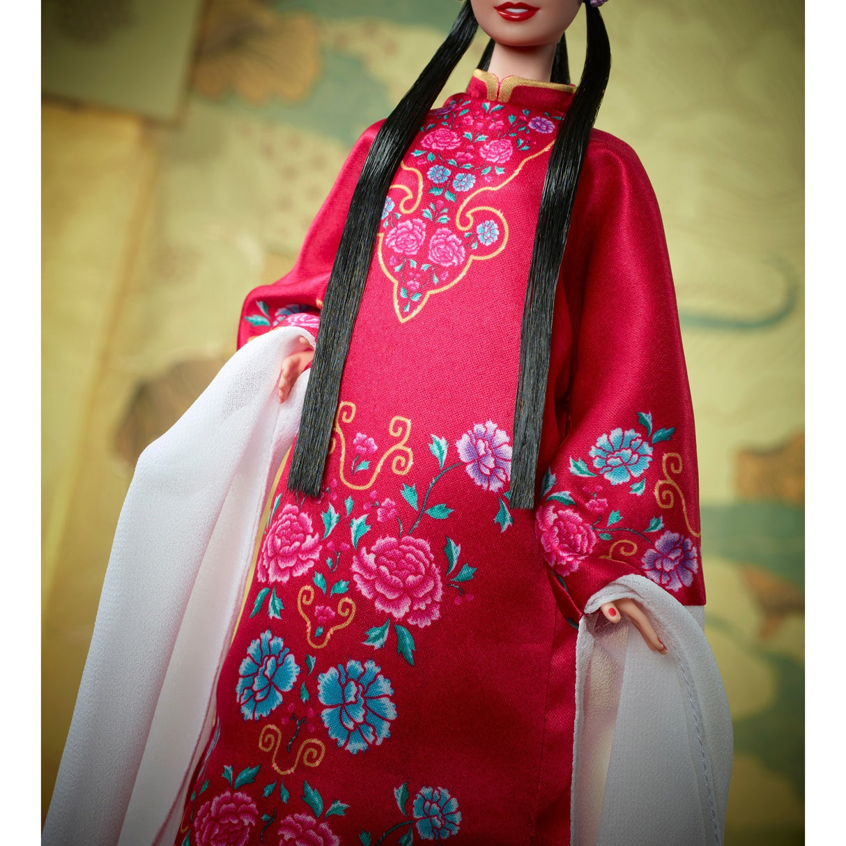Mattel Signature Lunar New Year Pop in roten Blumengewa
