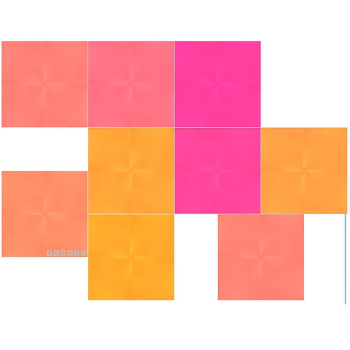 9-pakowy zestaw startowy nanoleaf na płótnie