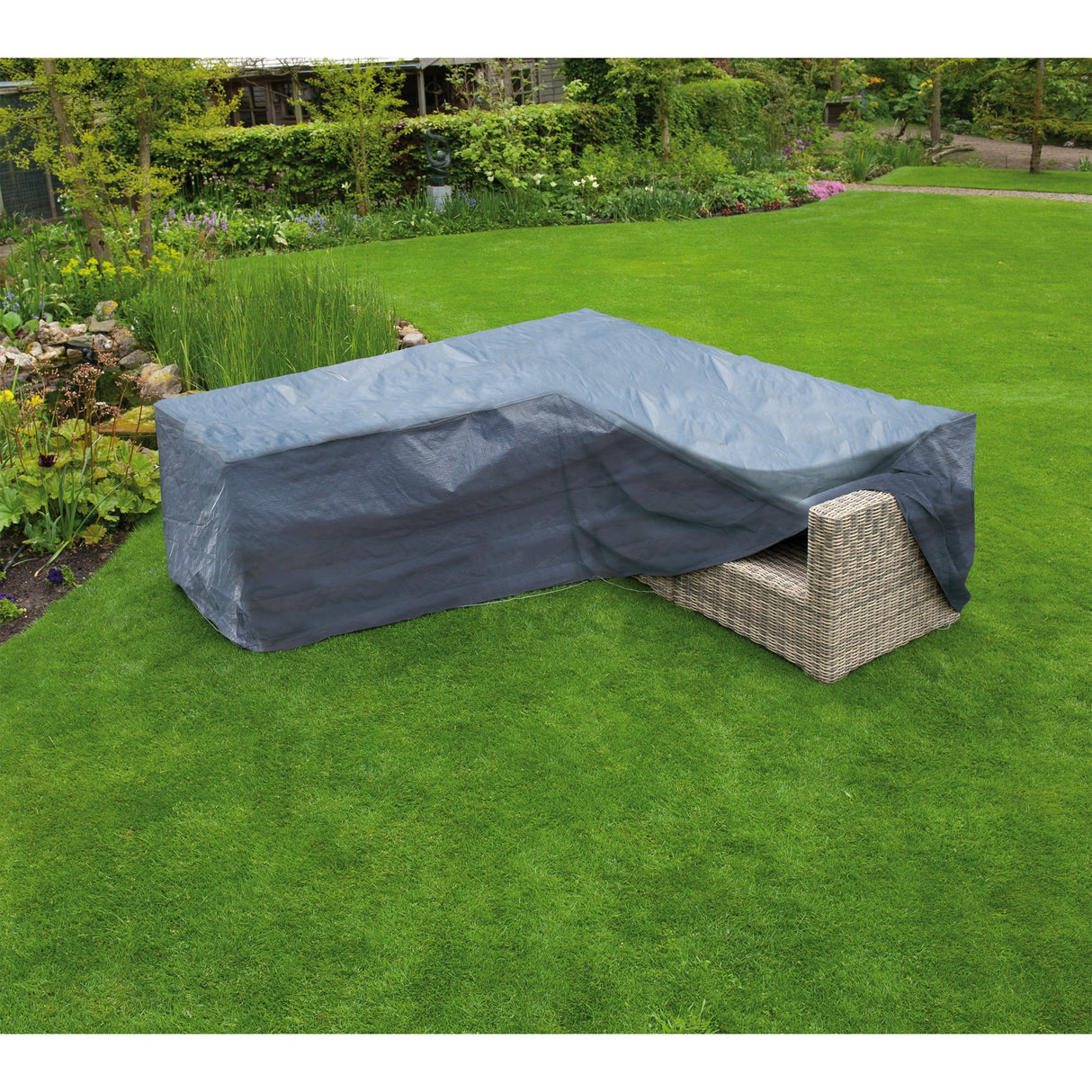 Naturgartenmöbelabdeckung für Lounge Set L-Form