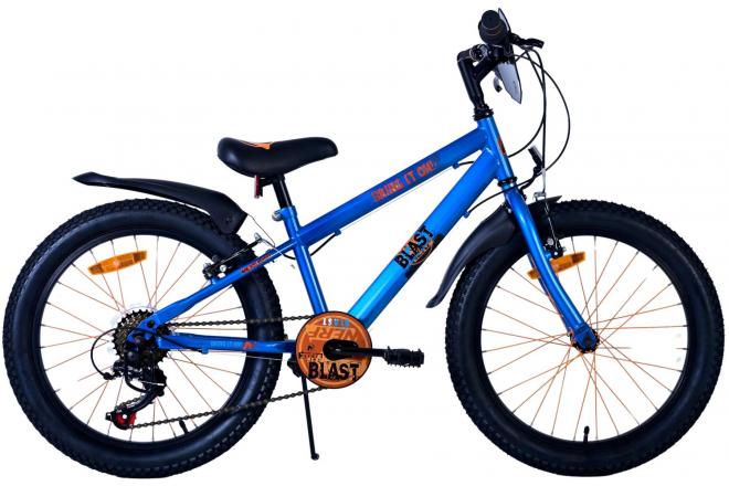 Nerf barncykelpojkar 20 tum satinblå 6 hastighet