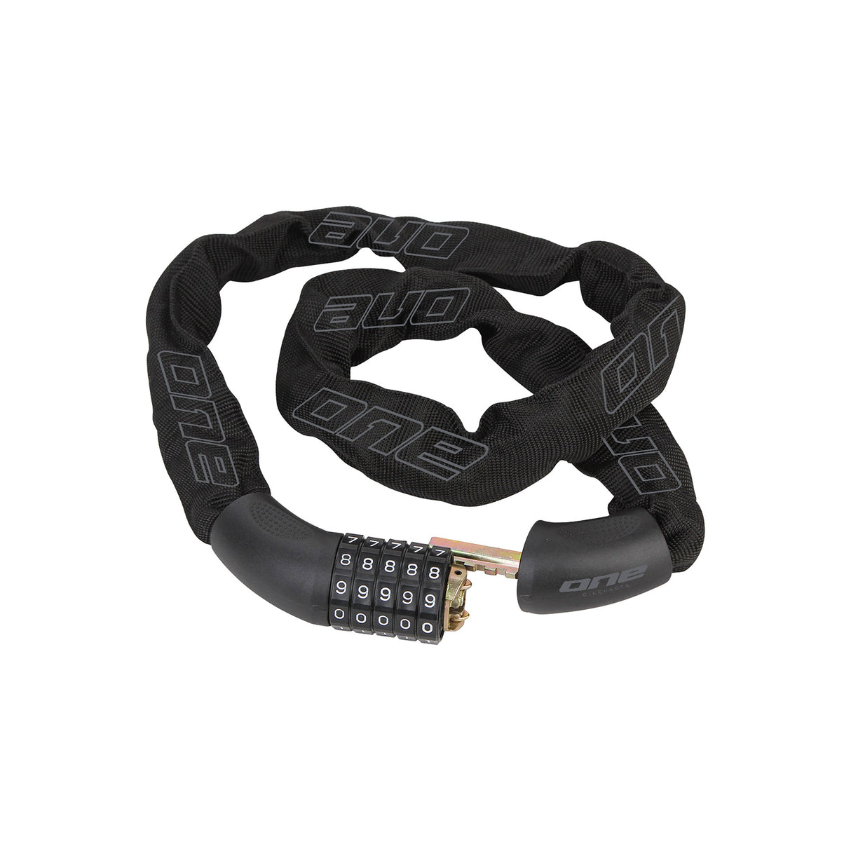 One chain figure lock 6.90 6mm 90cm Black Gray