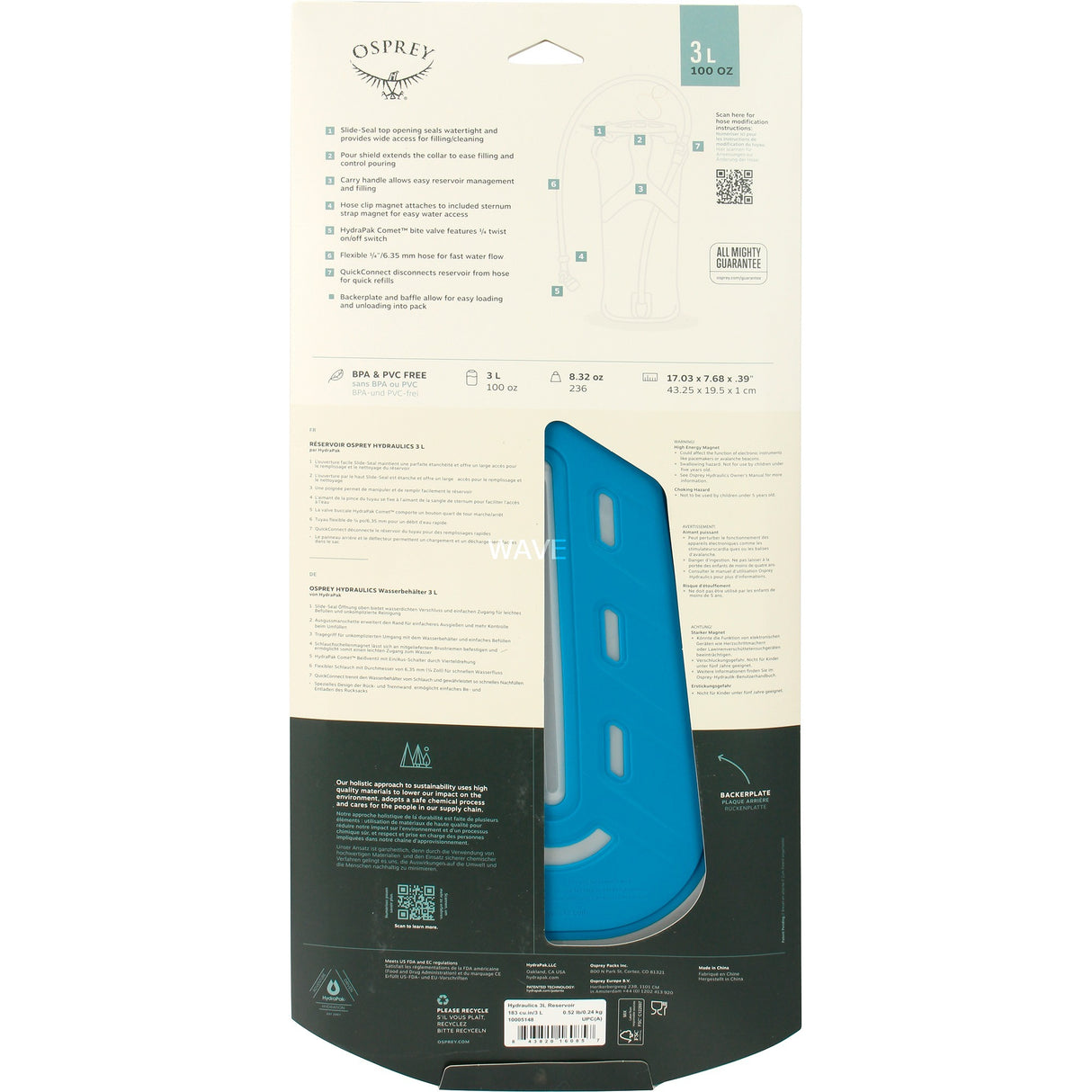 Osprey Hydraulics 3L reservoir