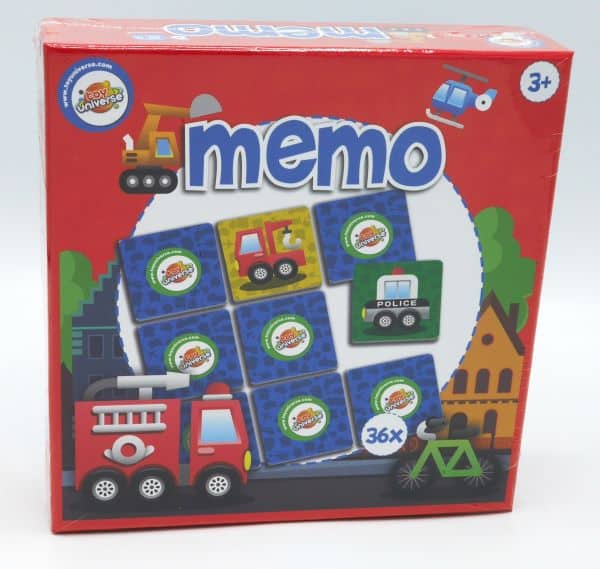 Intro toy universe memo spel voertuigen