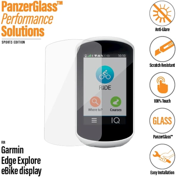 Panzerglass Edge To Edge Hard Glass Antireflection Matte Screen Protector Suitable for Garmin Edge Explore