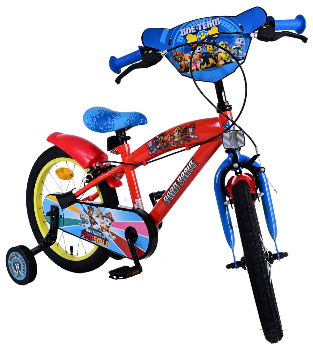 PAW PATROL CHILD'S BOKE BOYS 16 pouces rouges deux mains de deux mains