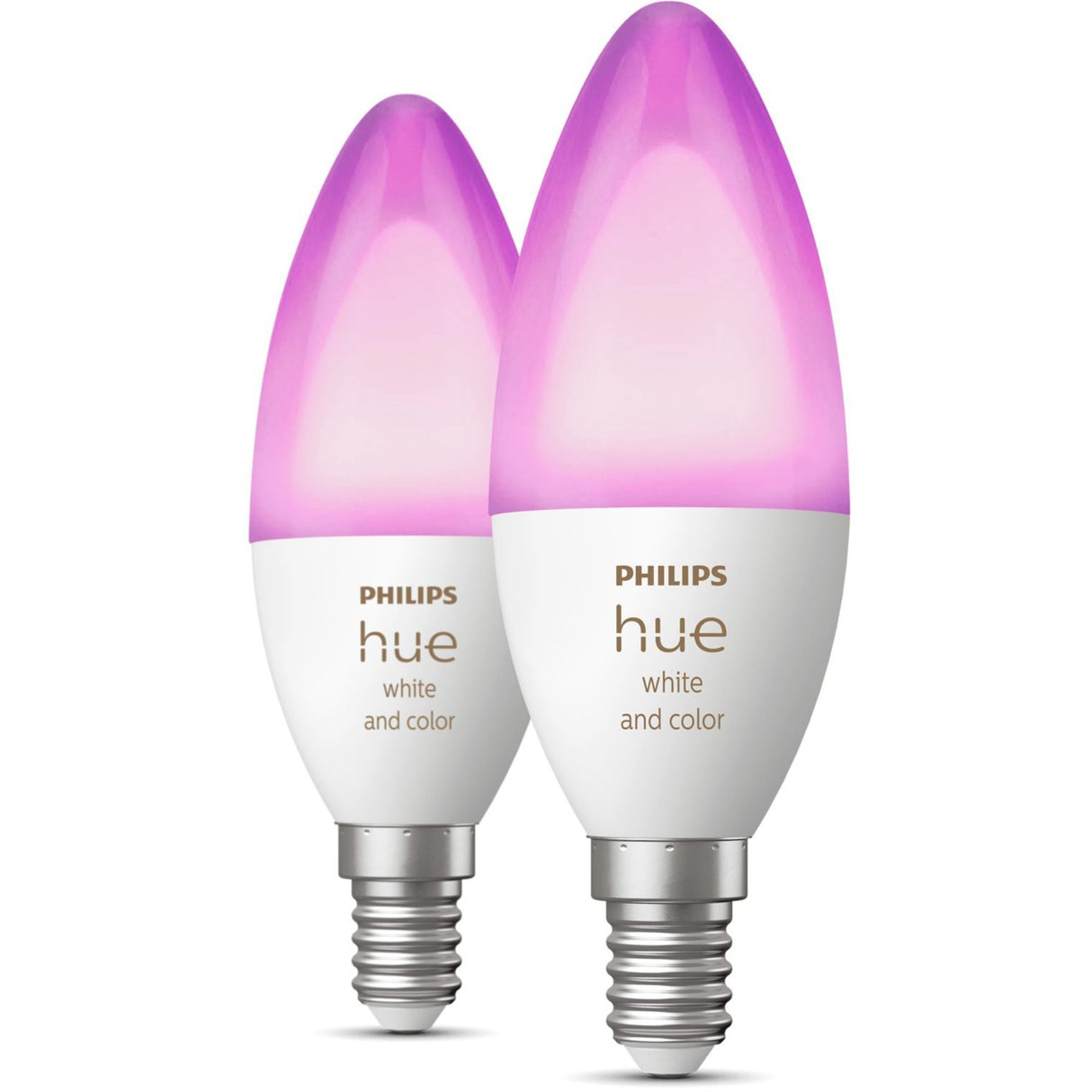 Philips Hue Hue Loose svíčka E14 White Color 2-Pack