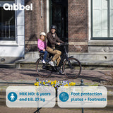 Qibbel achterzitje junior 6+ mik-hd bagagedrager grijs