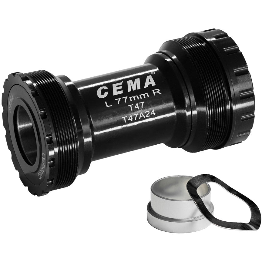 CEMA BRACKETAS T47A SRAM GXP z nerezové oceli černá